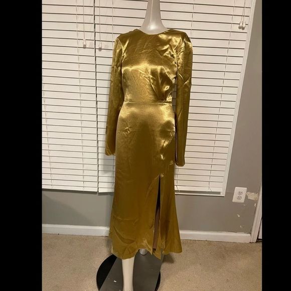 Cinq à Sept Paulena Satin Dress SIZE US 0 $495 - Picture 7 of 10